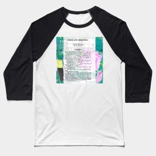 Jane Austen Pride and Prejudice Collage Baseball T-Shirt